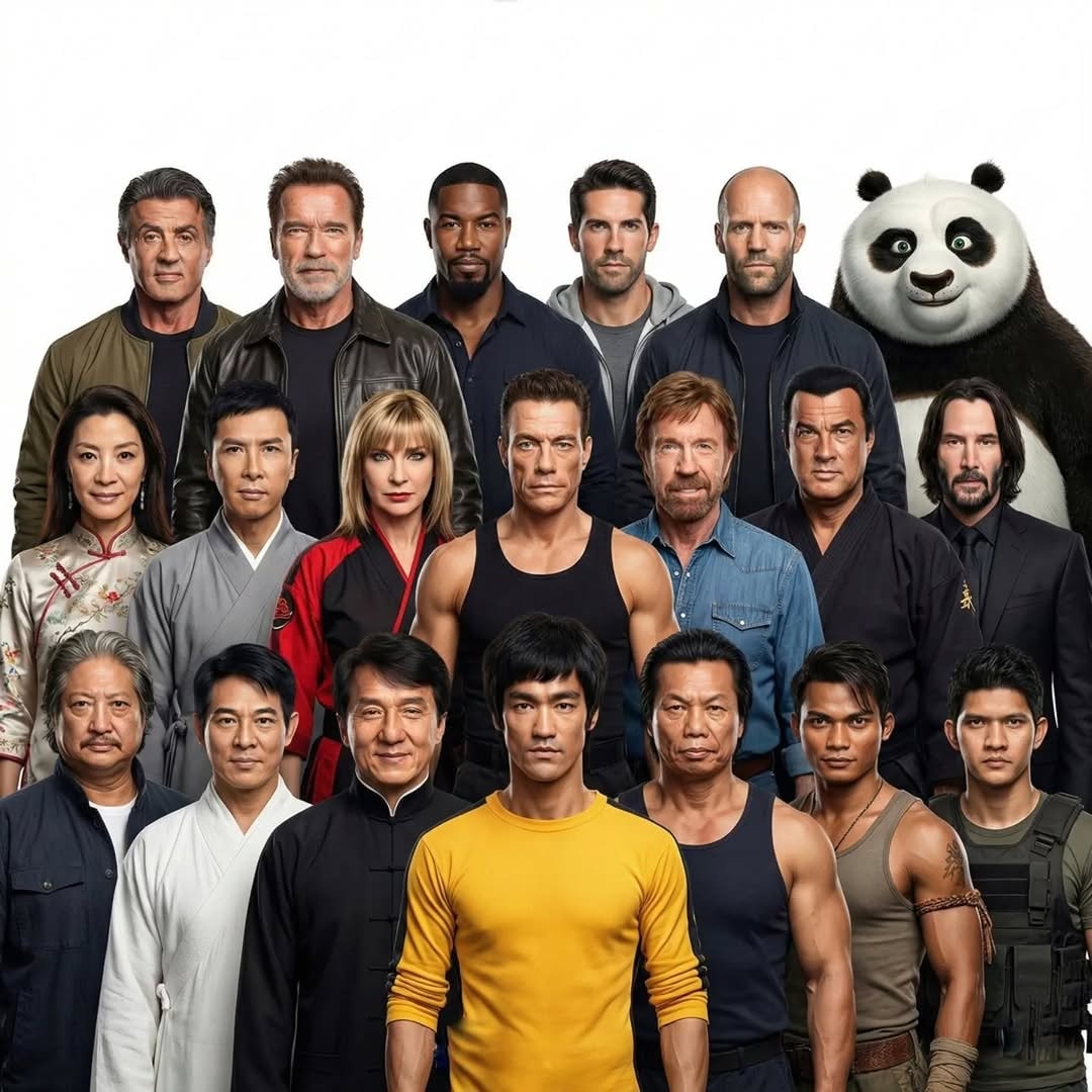 Action legends group photo