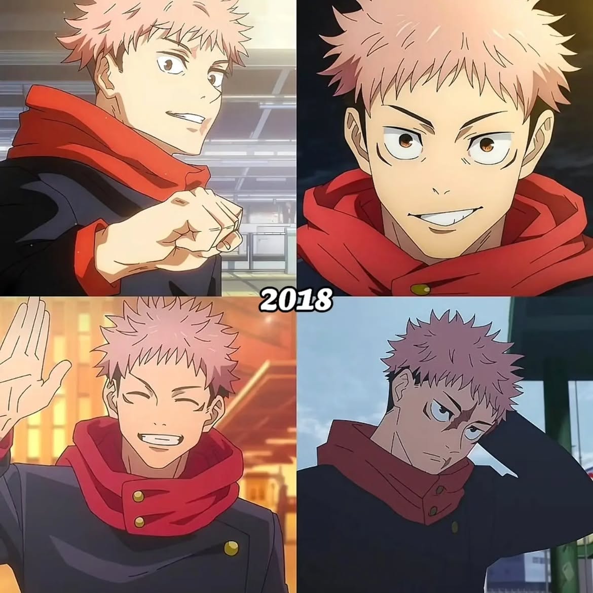 Yuji Itadori 2018 collage (photo 1 of 2)