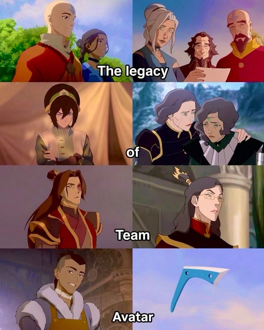 Avatar franchise Team Avatar legacy collage