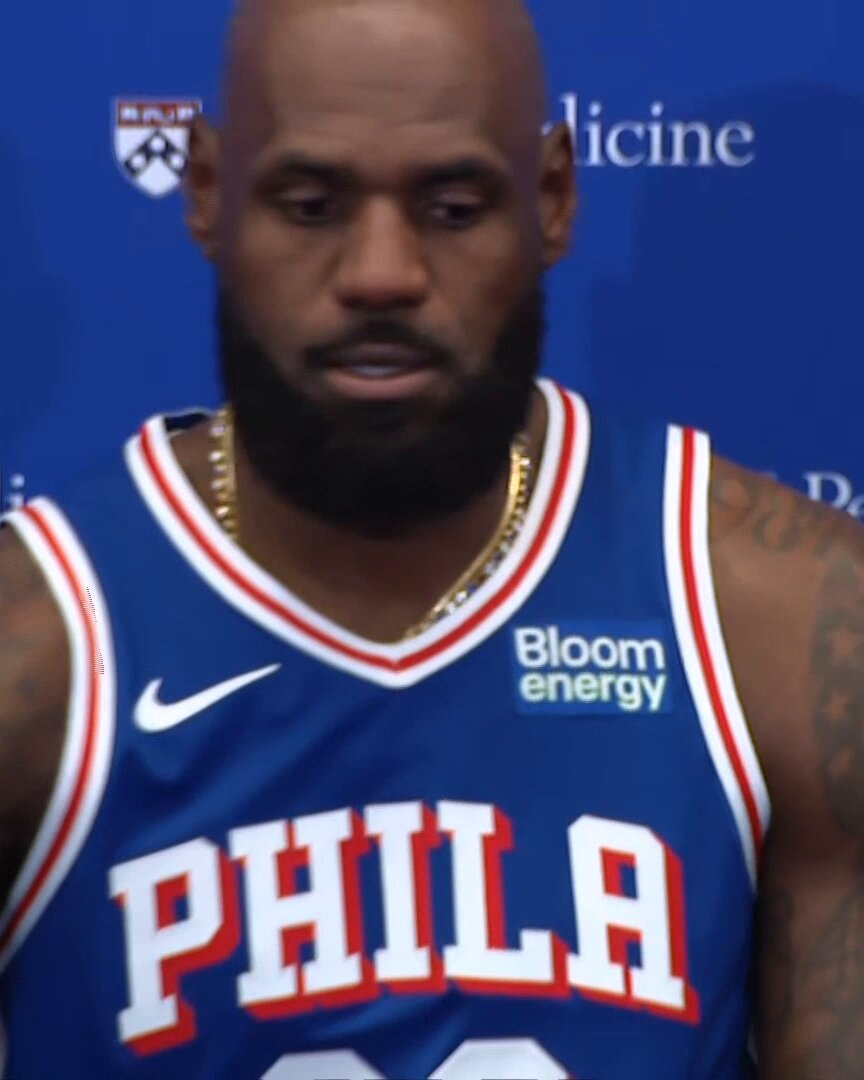 LeBron James Media Day moment