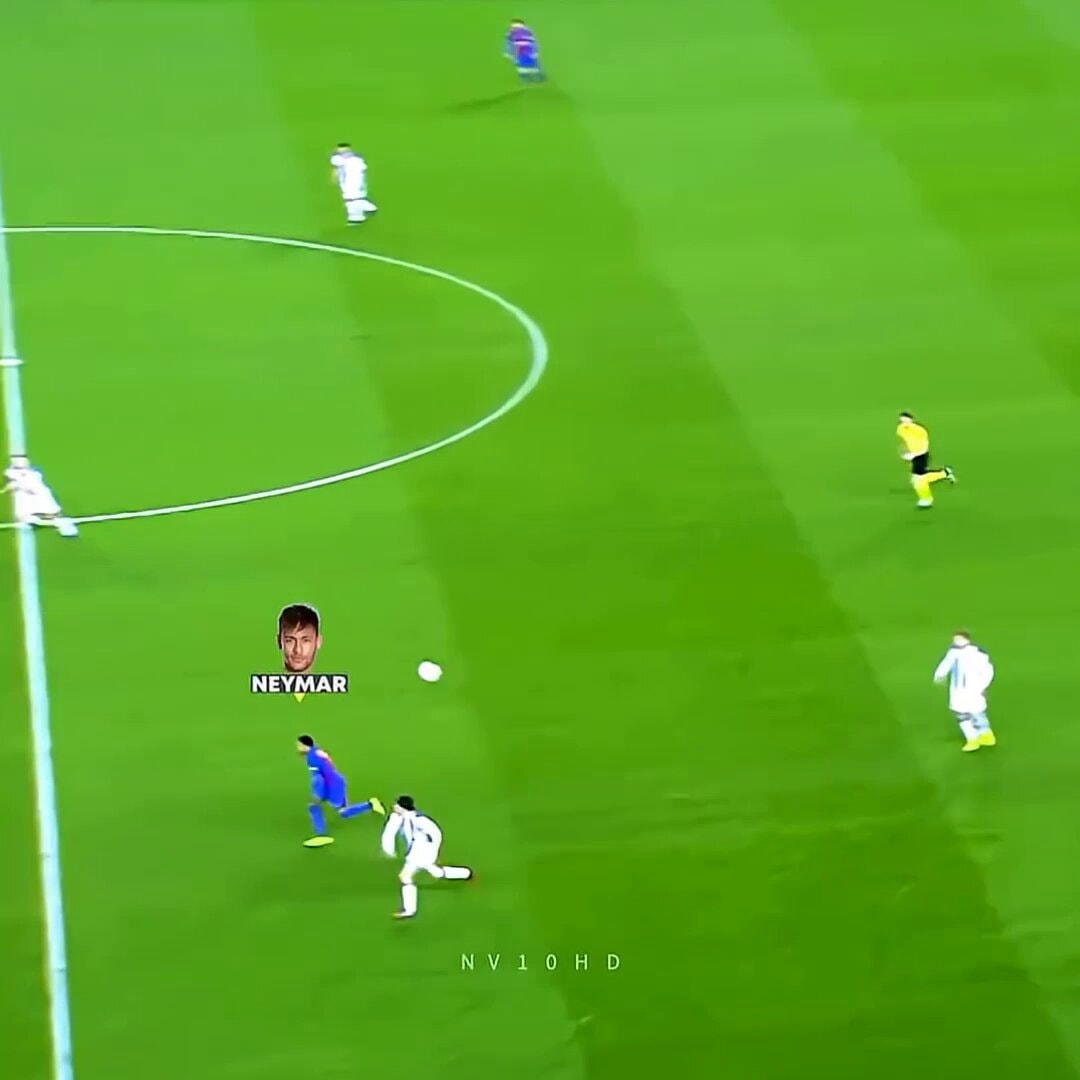 Neymar speed on the pitch