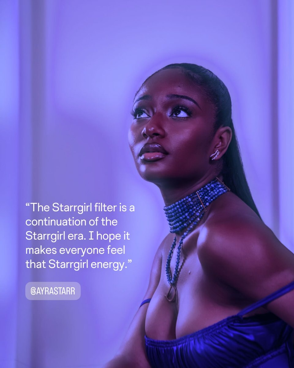 Ayra Starr Edits filter (photo 2 of 2)