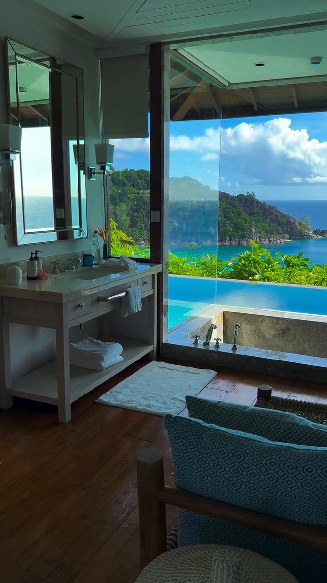 luxury bathroom ocean view