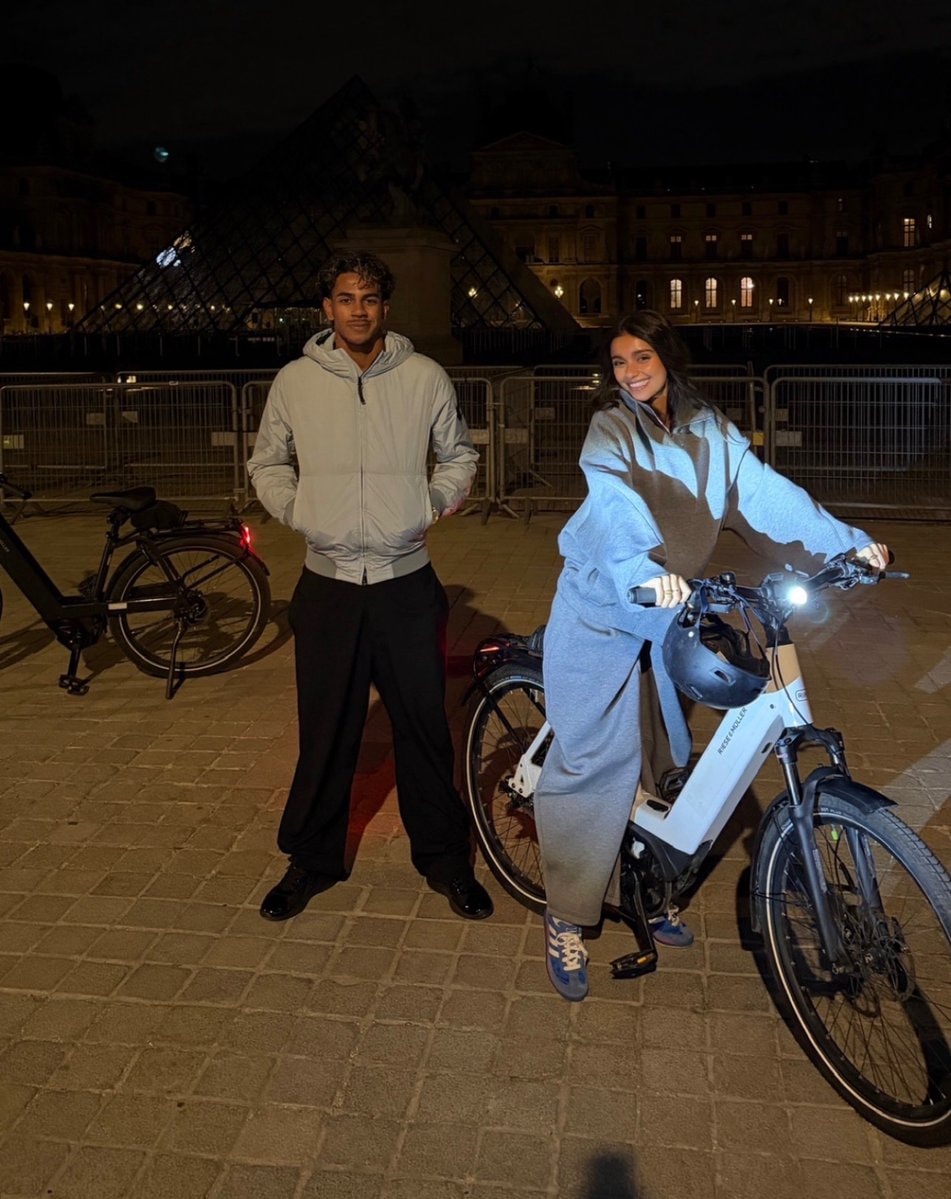 Ines Garcia and Lamine Yamal