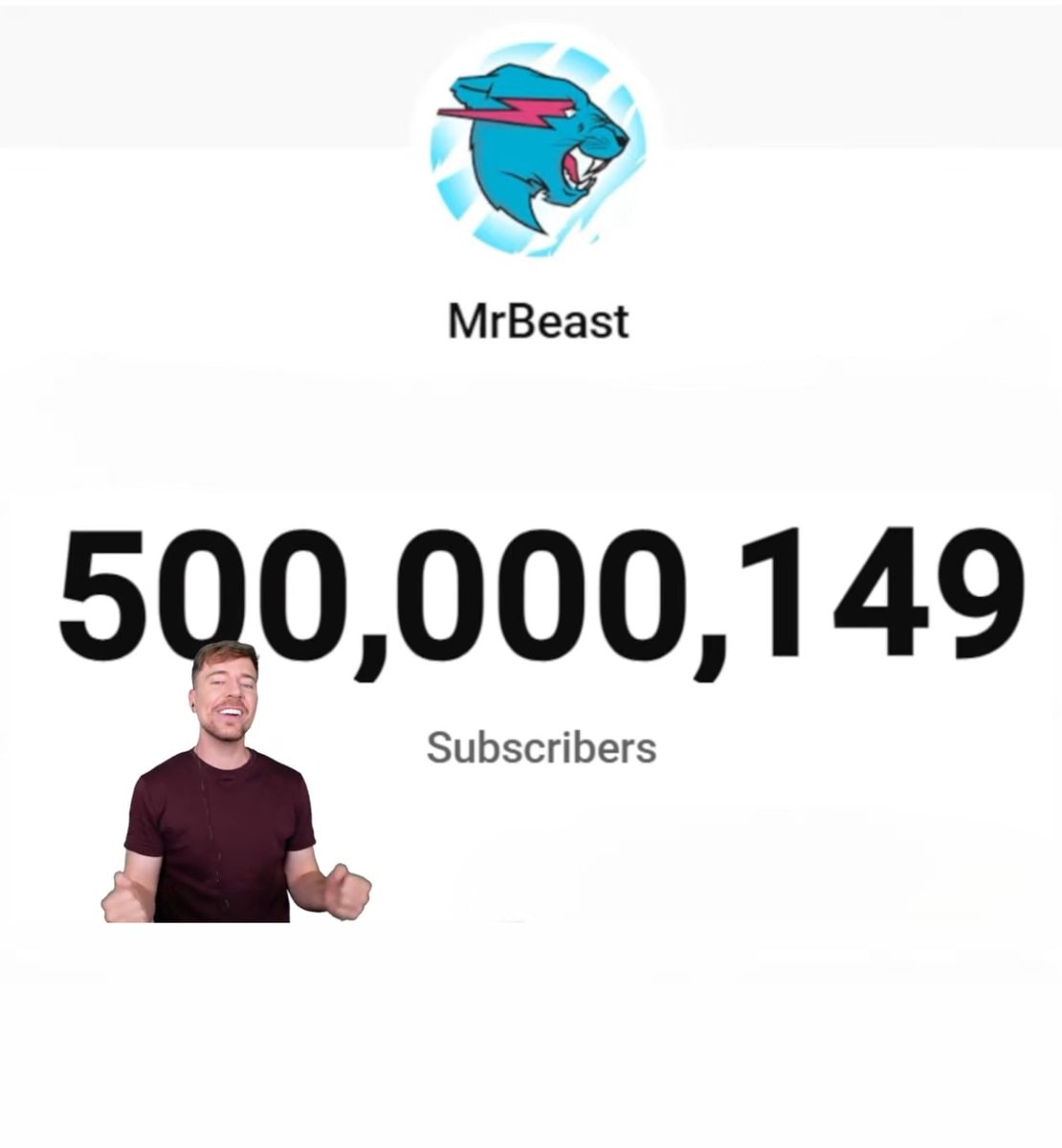 MrBeast 500 million subscribers YouTube milestone