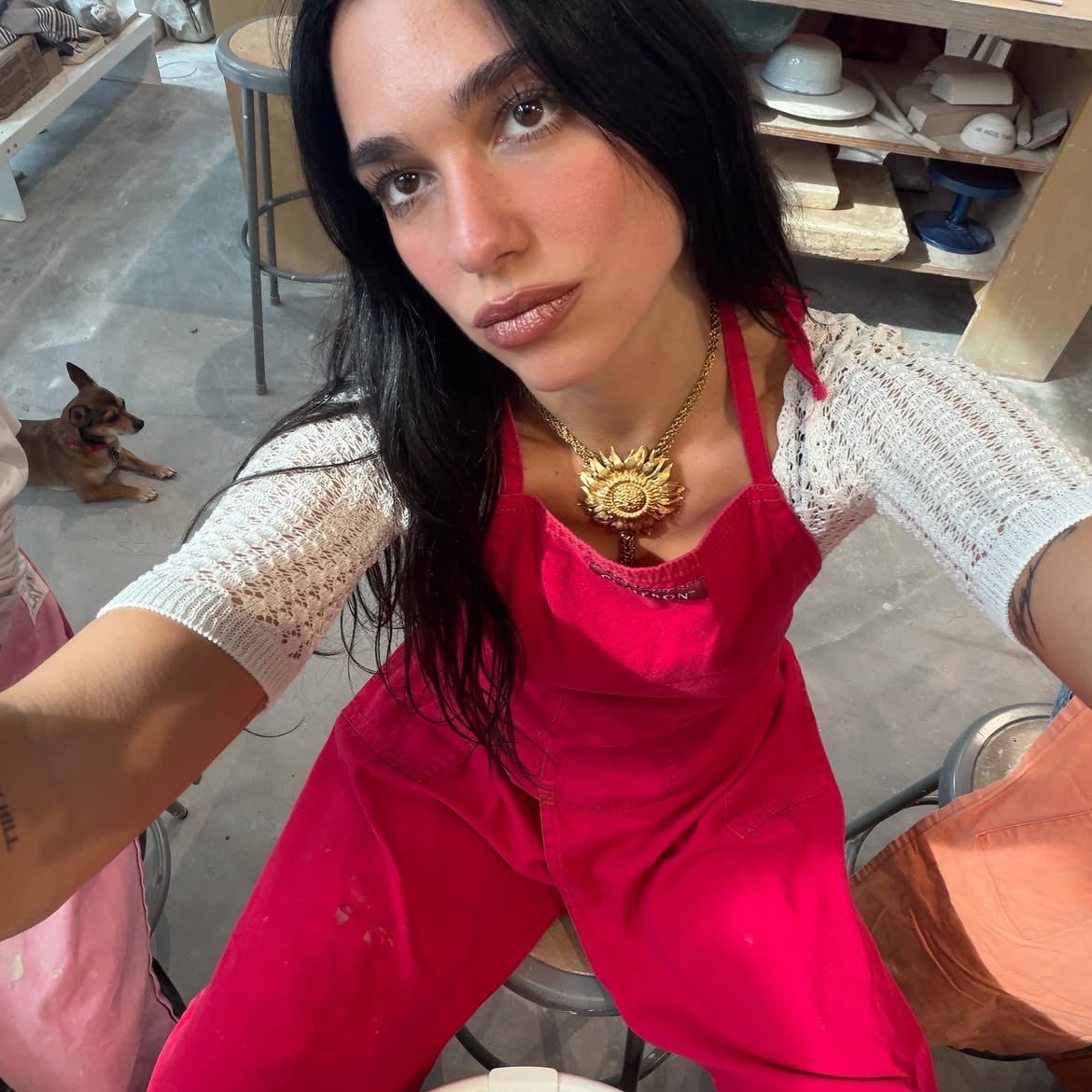 Dua Lipa pottery studio selfies (photo 2 of 2) Dua Lipa pottery studio selfies (photo 2 of 2)