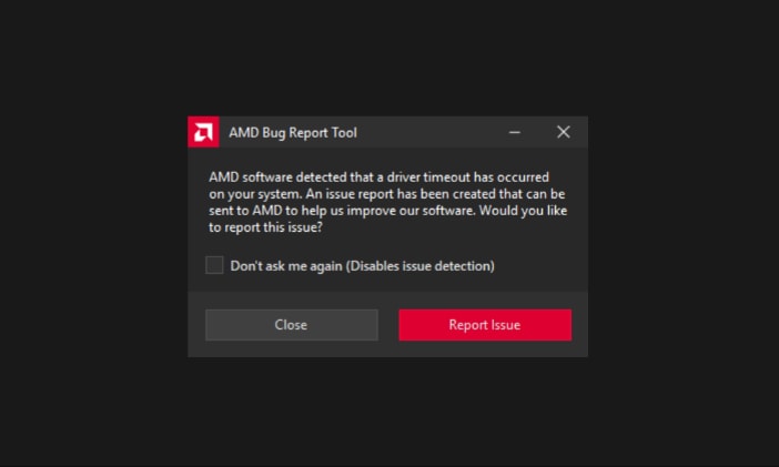 amd software error