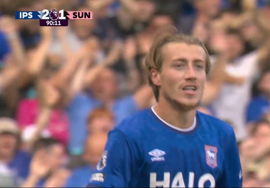 Jack Clarke winner Ipswich Town vs Sunderland