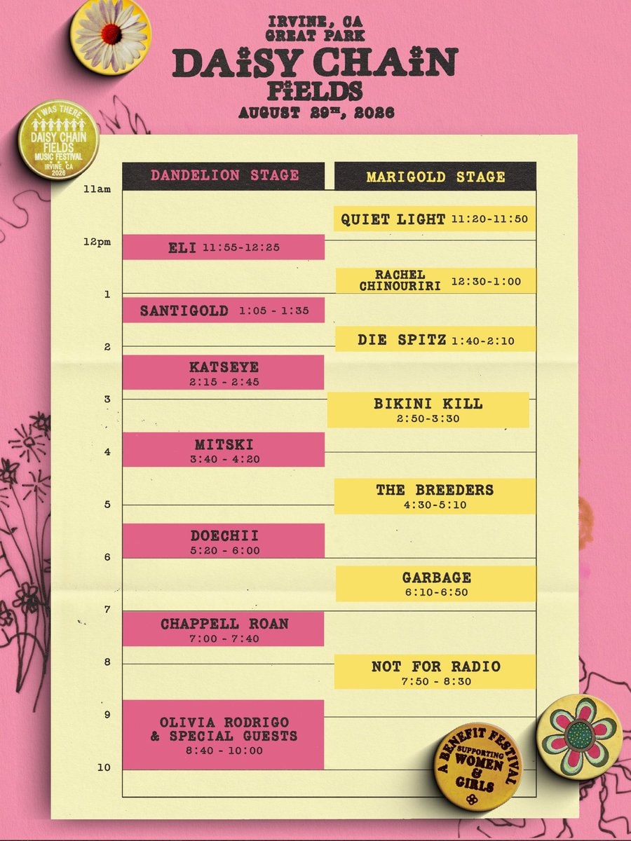 Daisy Chain Fields set times (photo 2 of 2)