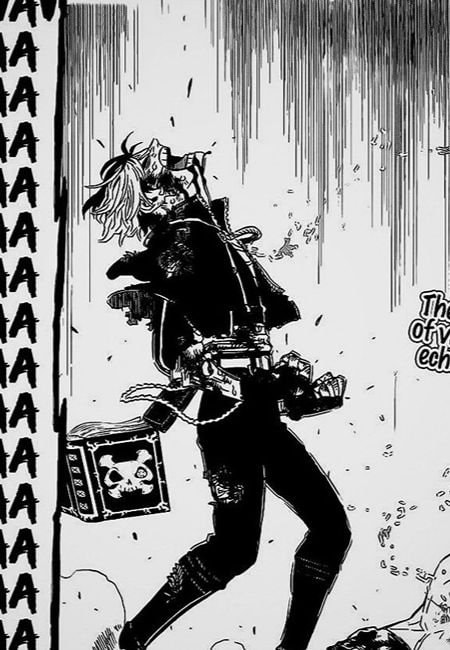 manga character action scene