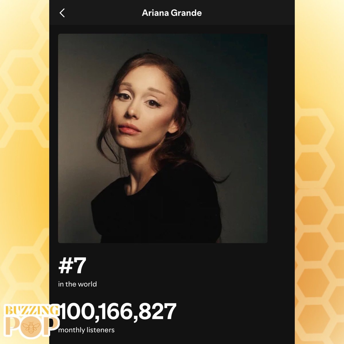 Ariana Grande 100M Spotify (photo 2 of 2)