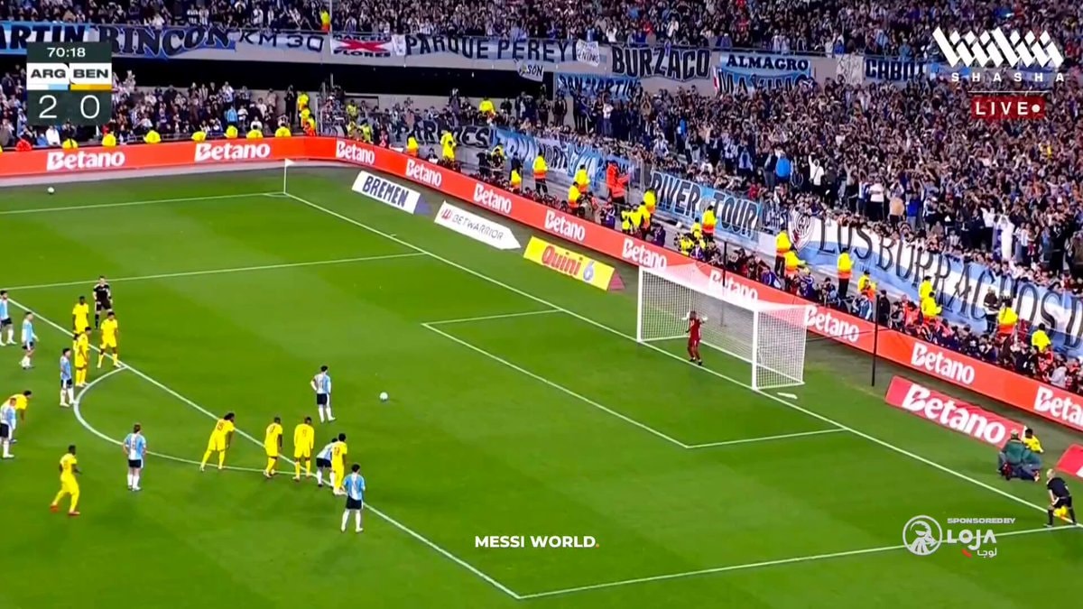 Messi Argentina vs Benin goals