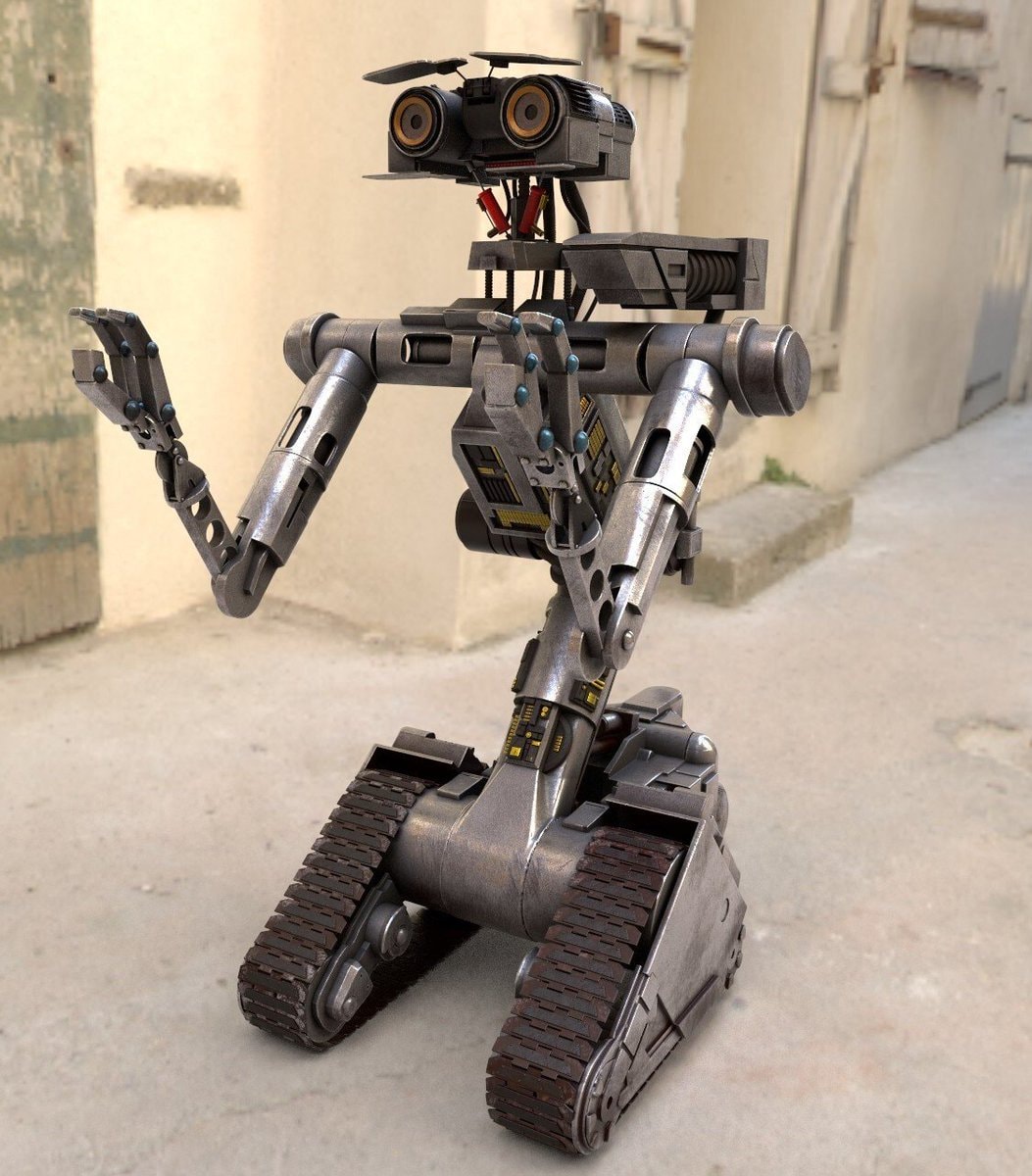 WALL-E robot in alleyway