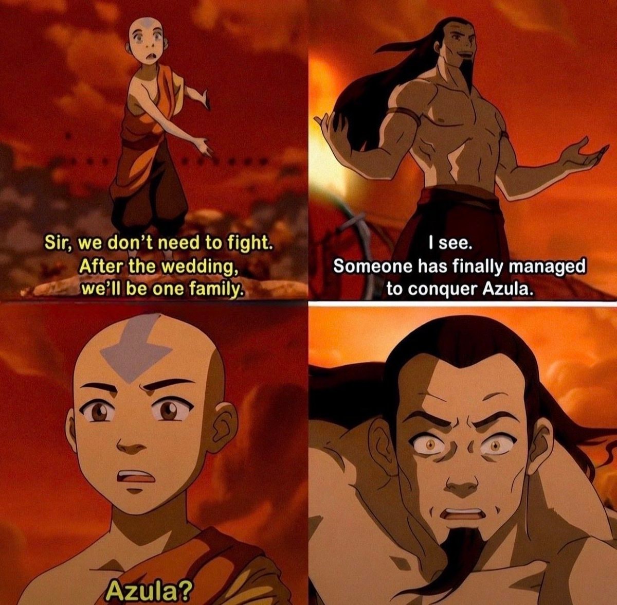 Avatar: The Last Airbender Aang Azula meme