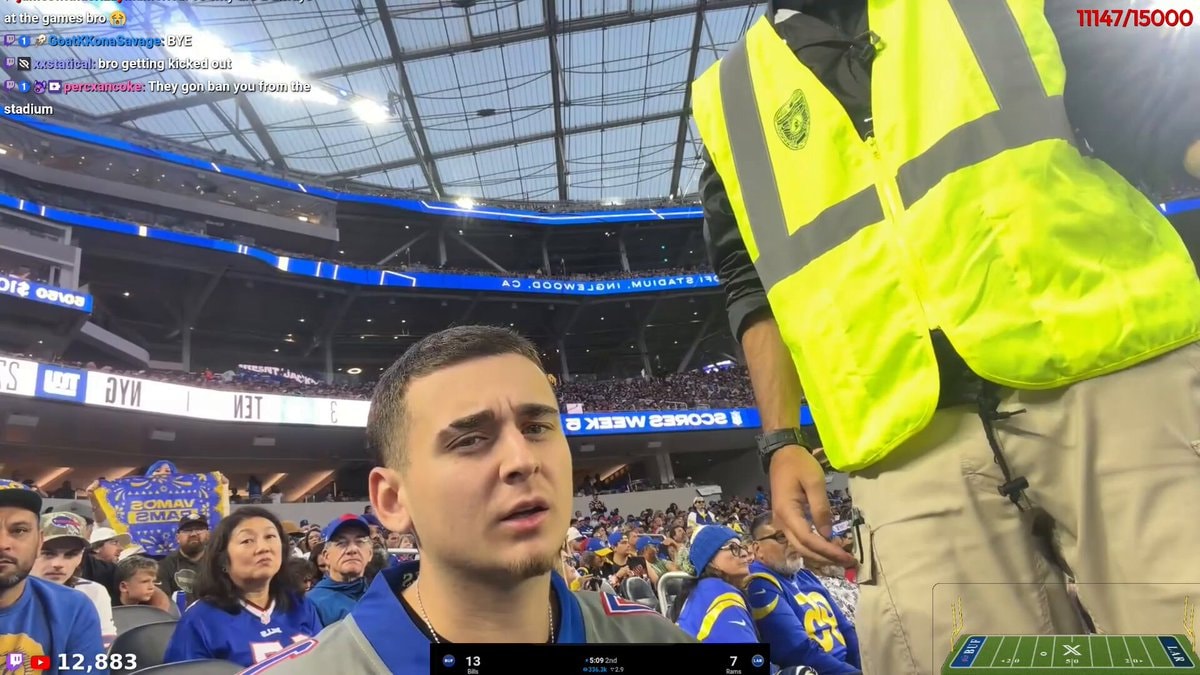 Lacy removed from Bills vs Rams game Lacy removed from Bills vs Rams game