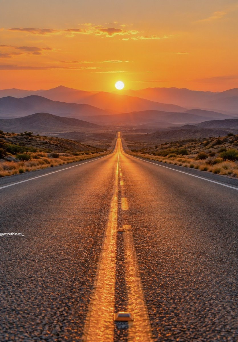 highway sunset vibes