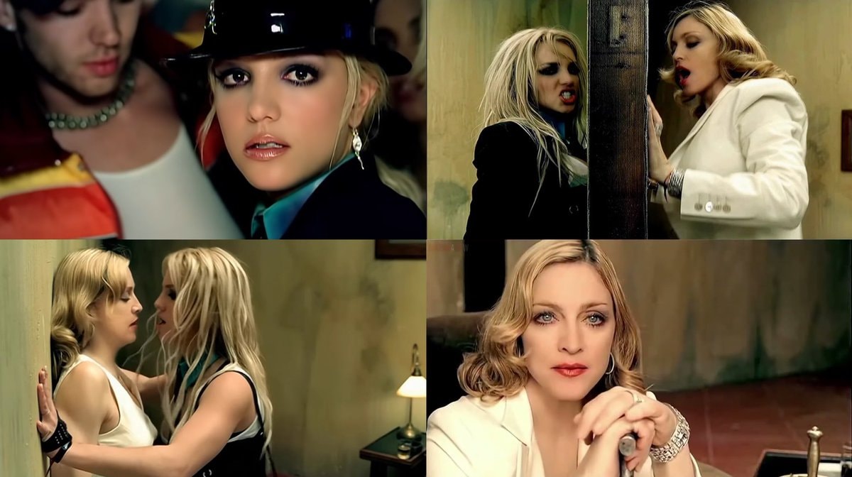 Britney Spears Madonna Me Against the Music