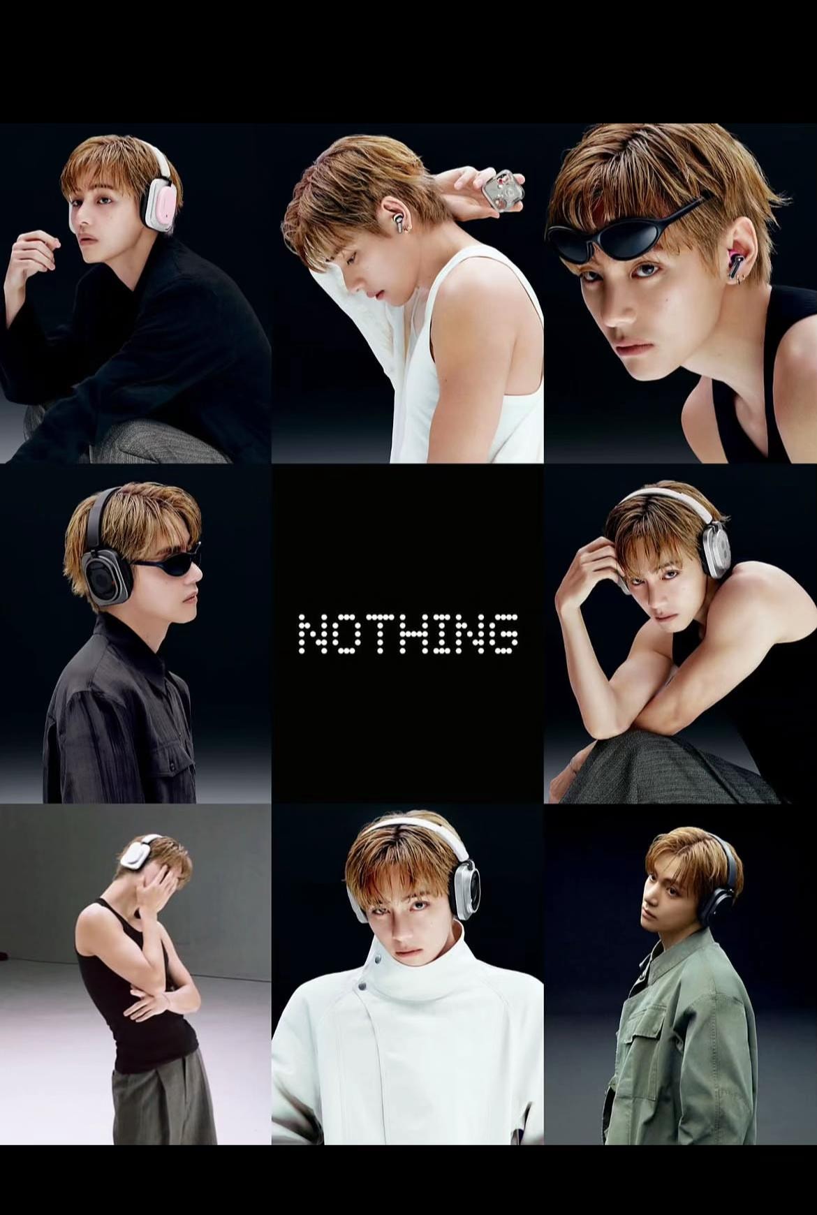 Taehyung V BTS NOTHING collage