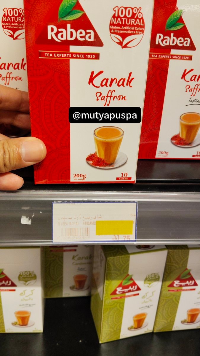 Rabea Karak Saffron tea