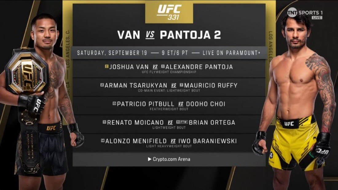 UFC 331 Joshua Van vs Alexandre Pantoja