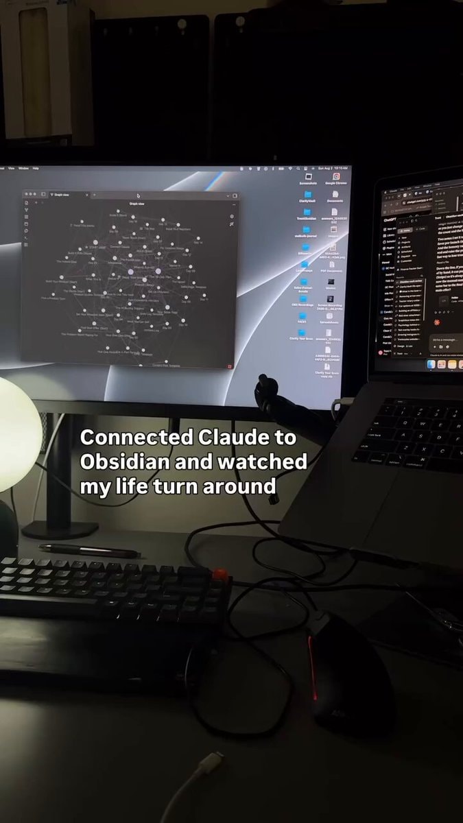 Claude Obsidian second-brain setup