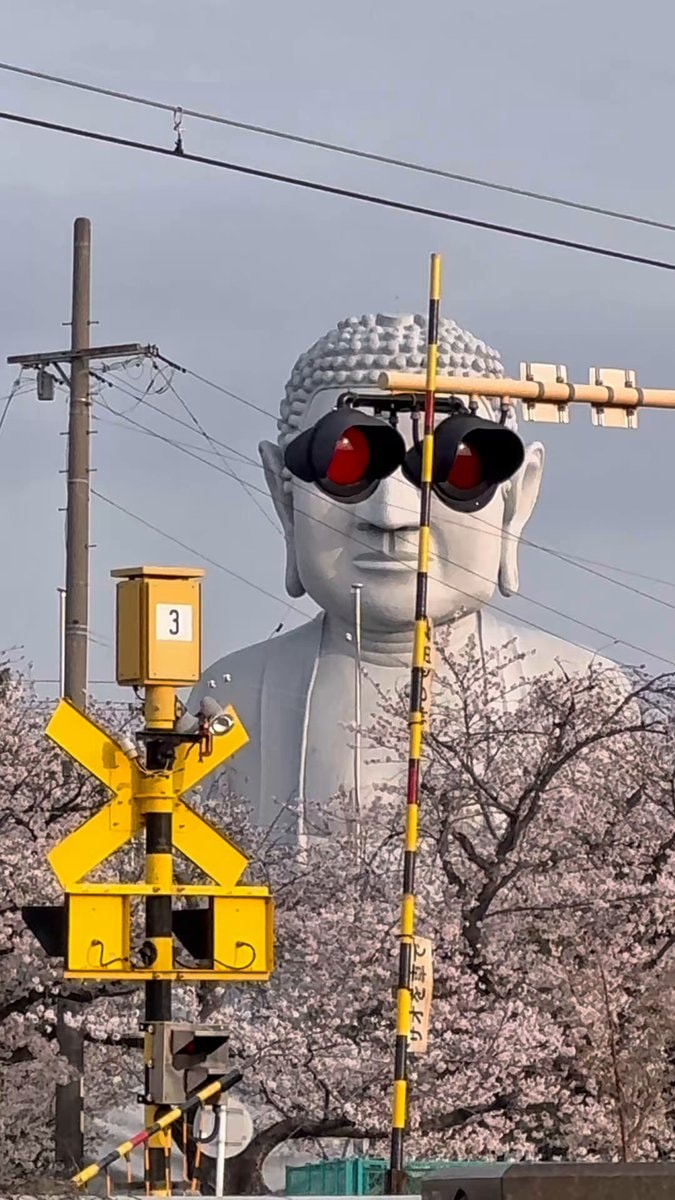 Buddha statue with sunglasses Aichi Japan ๐ถ๏ธ