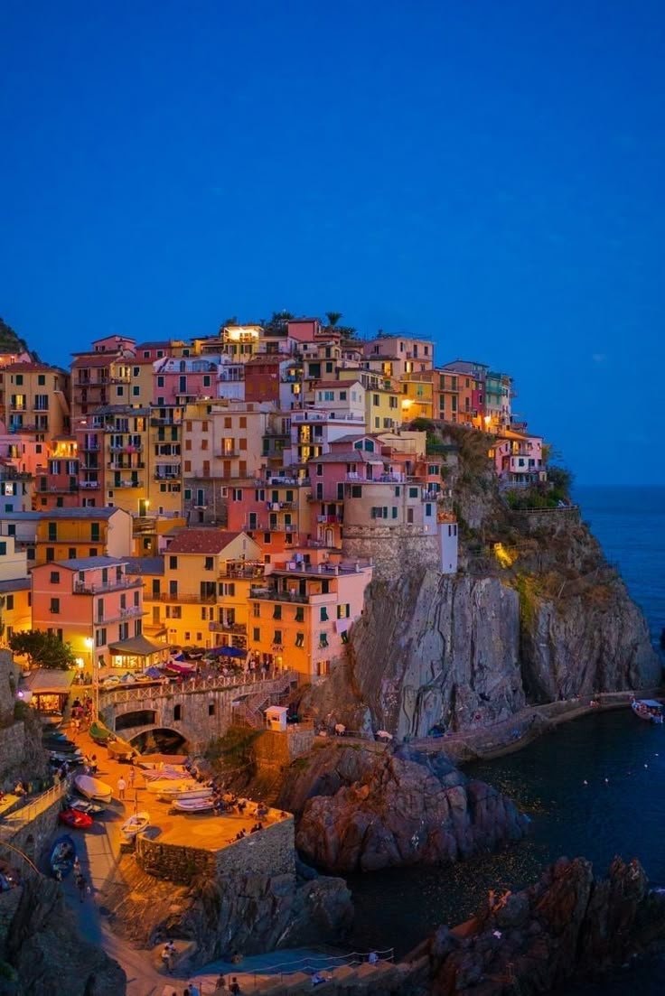 Cinque Terre at night (photo 2 of 2)