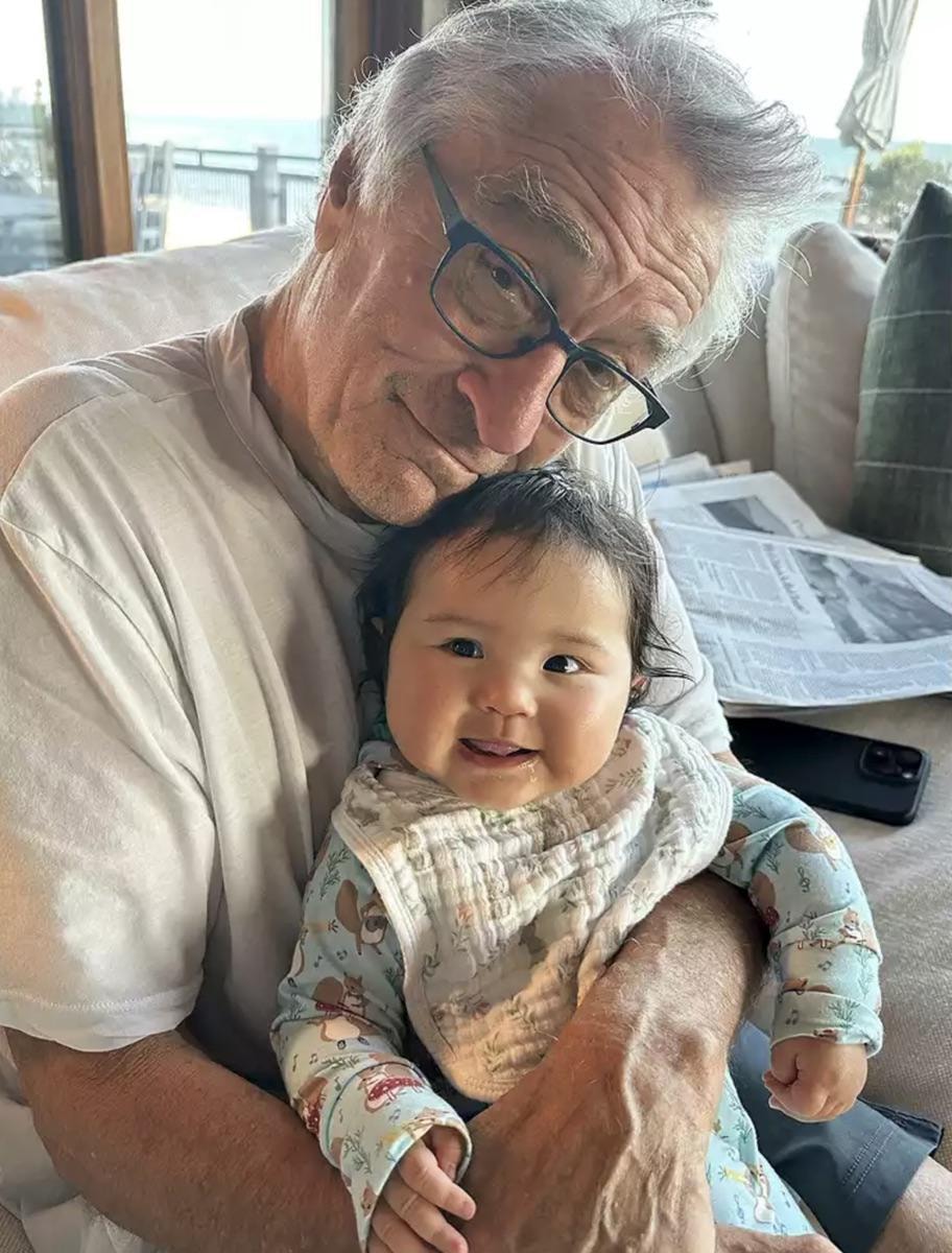 Robert De Niro and his child born in 2023