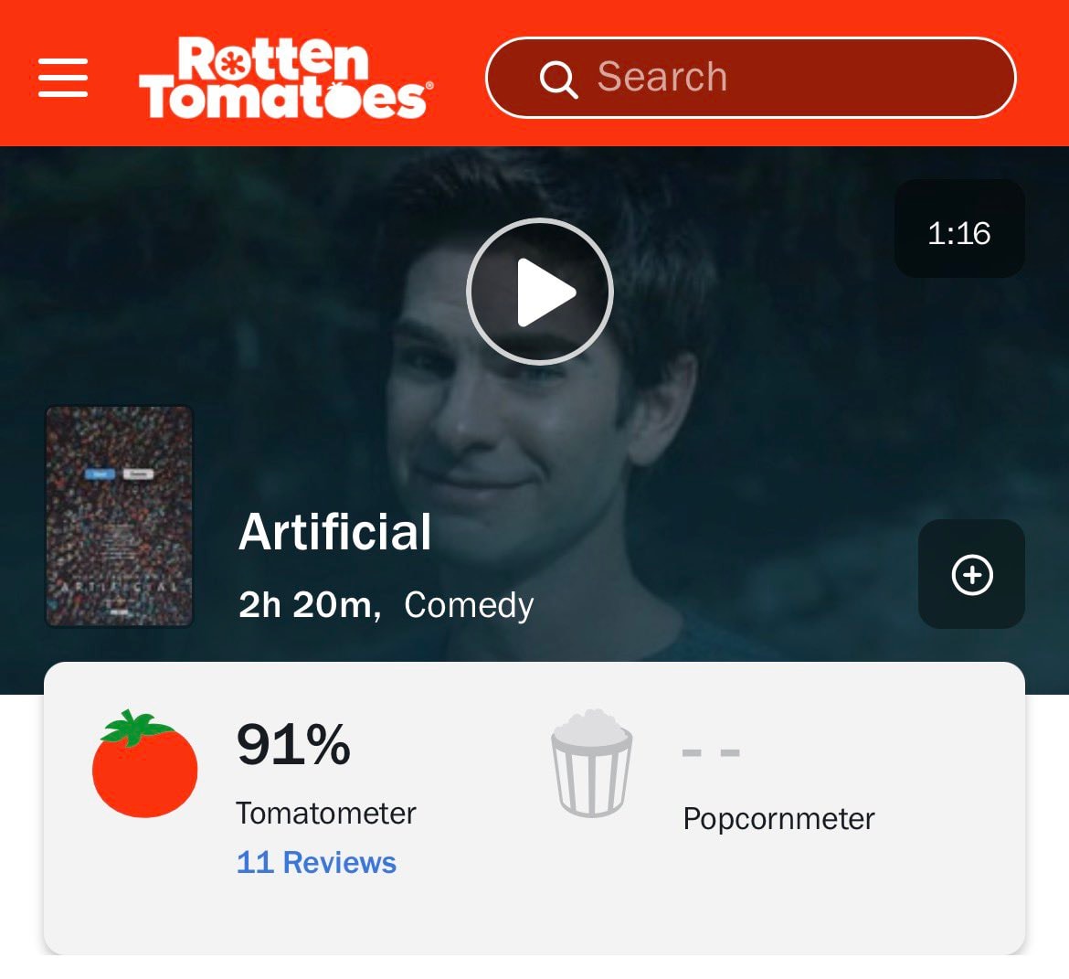 ARTIFICIAL Rotten Tomatoes cast ARTIFICIAL Rotten Tomatoes cast