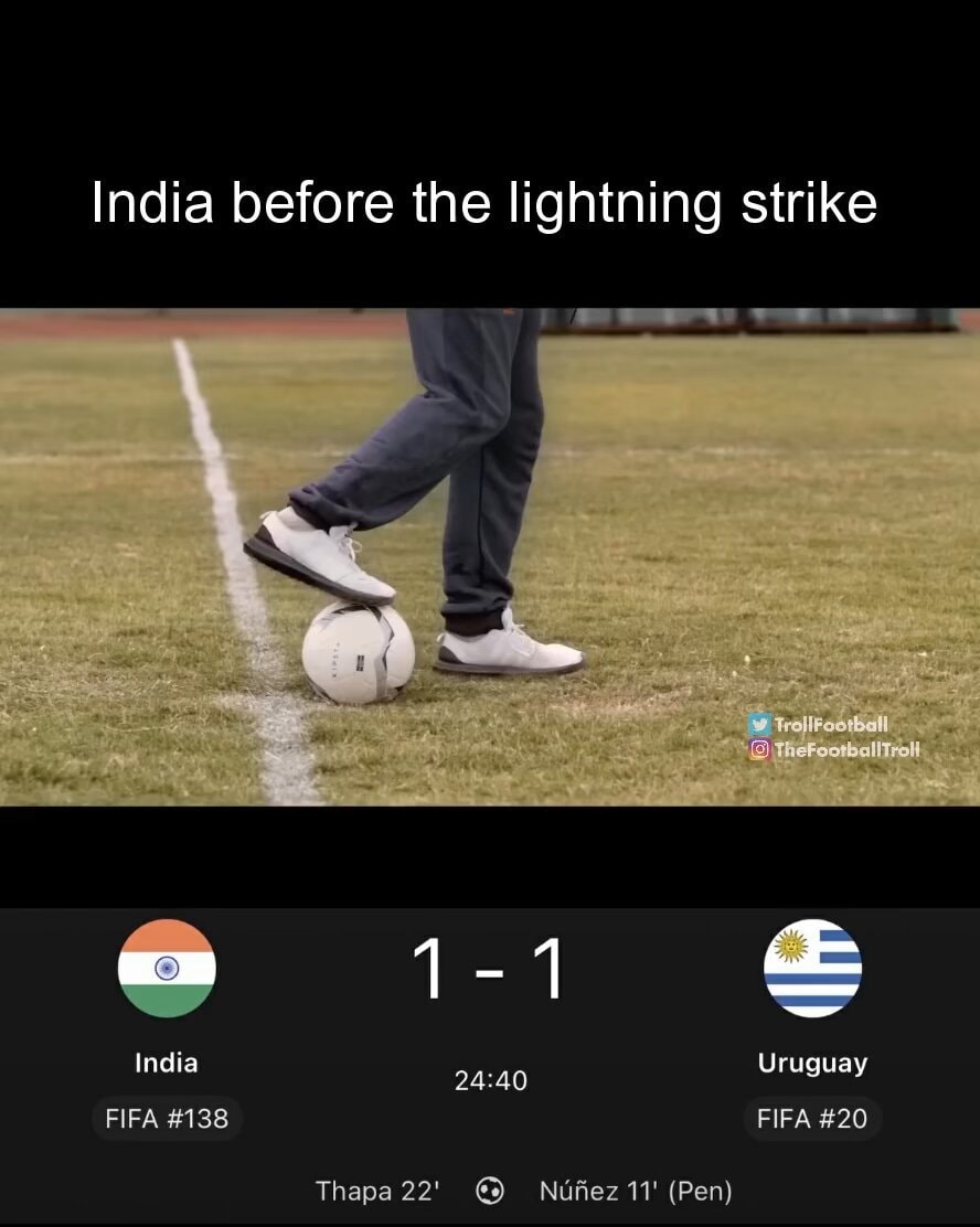 India vs Uruguay meme
