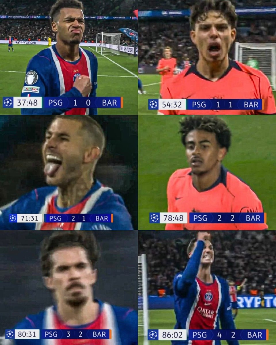 PSG vs Barcelona Champions League thriller