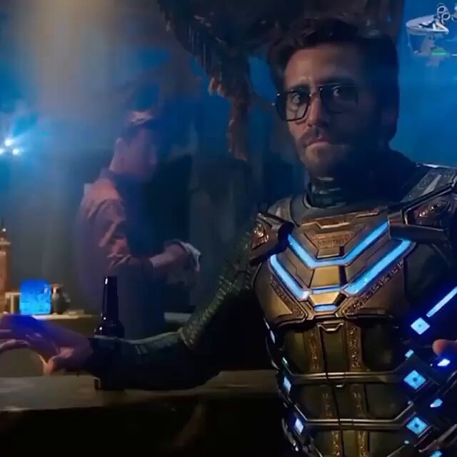 Futuristic suit moment