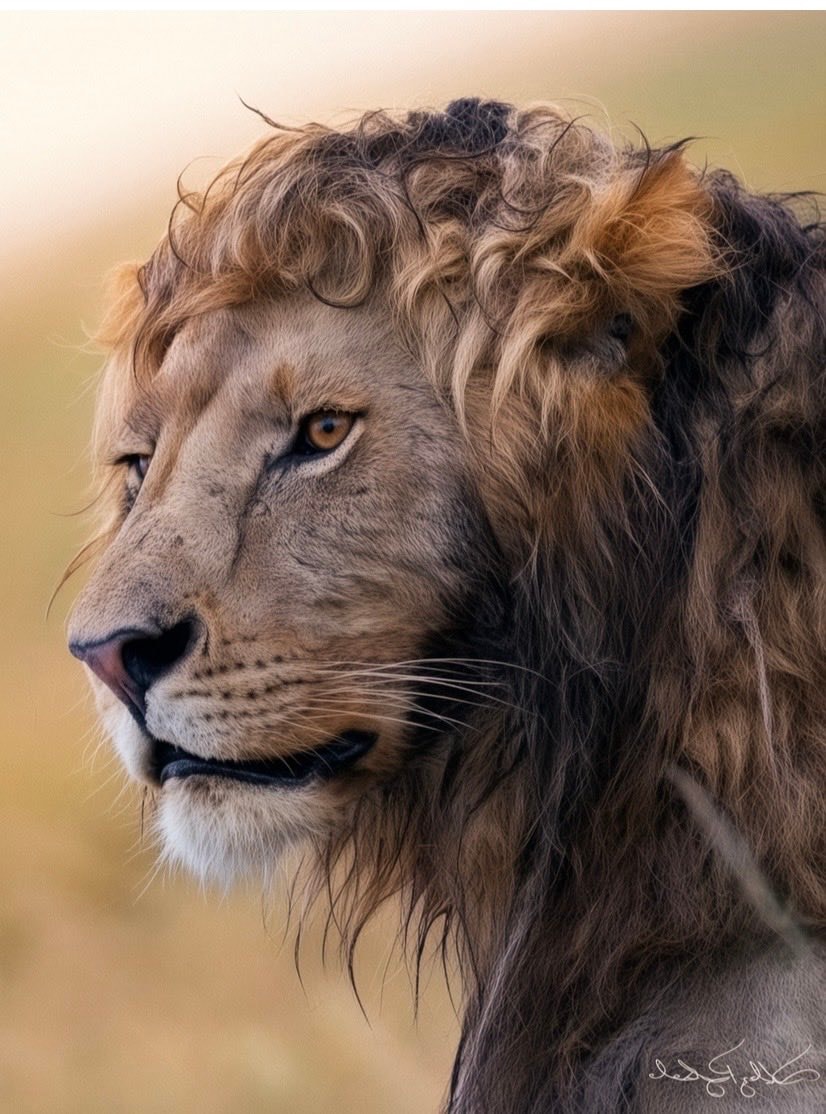 Lion with naturally curly mane (photo 2 of 2)