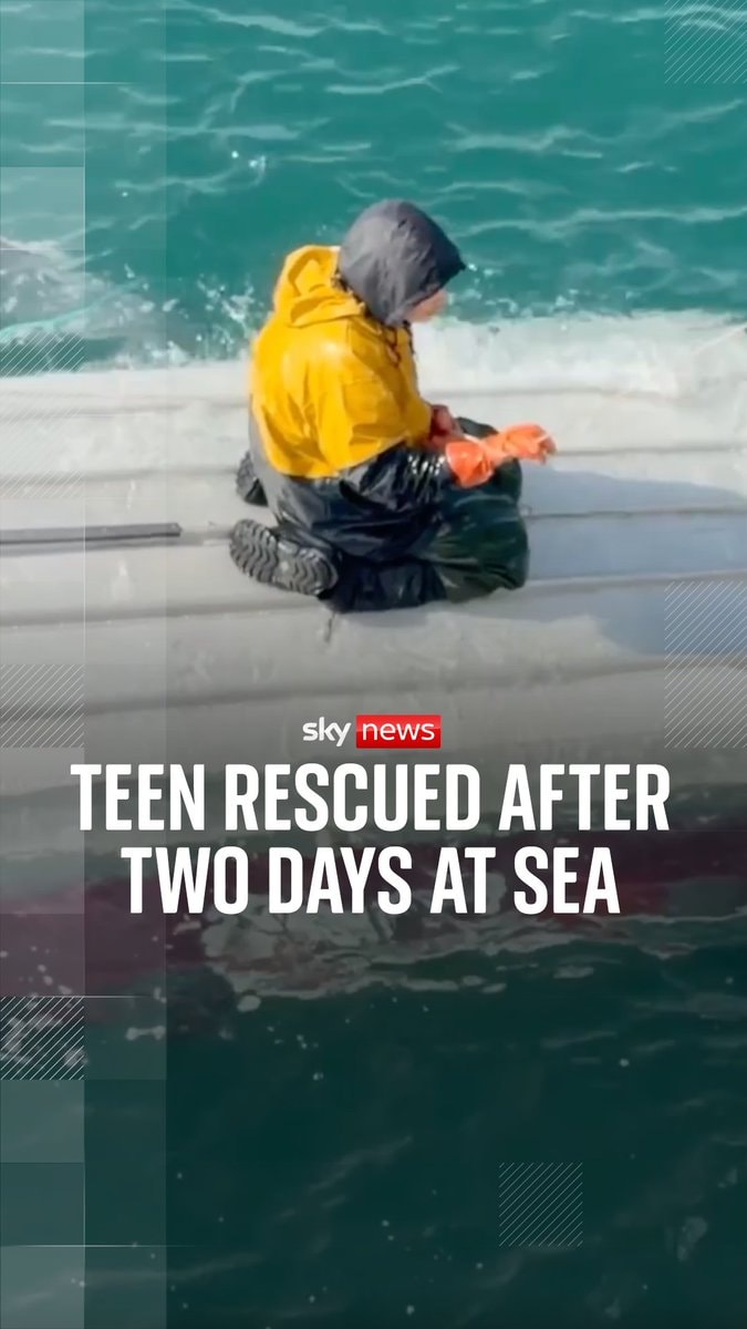 Teen rescued after two days at sea