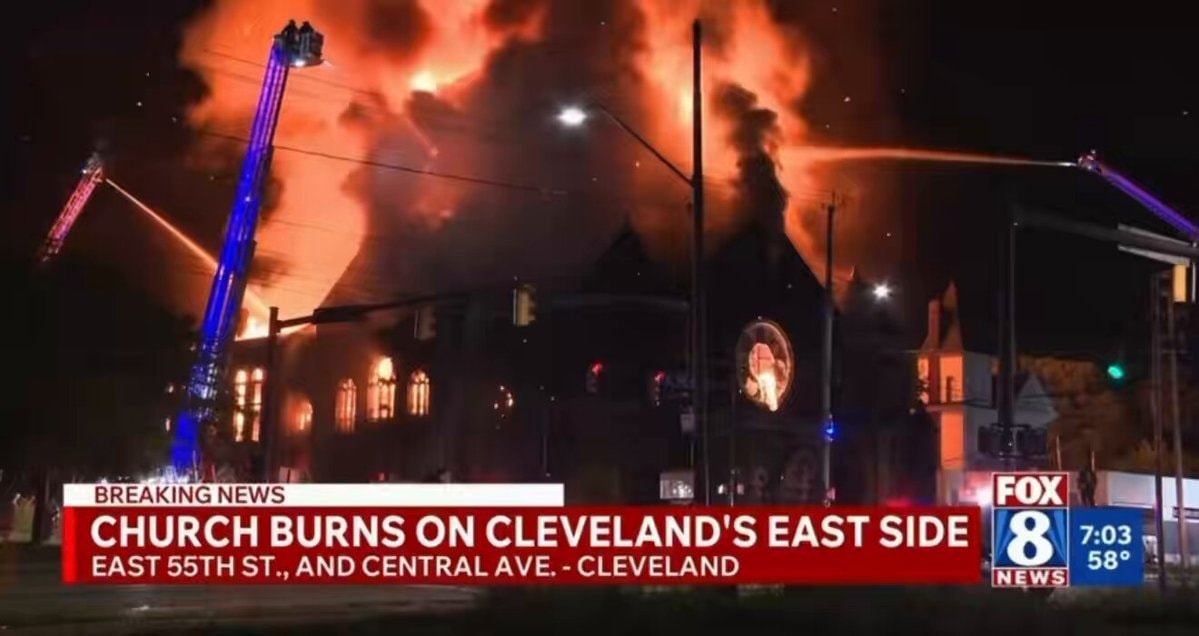 Friendship Baptist Church fire Cleveland