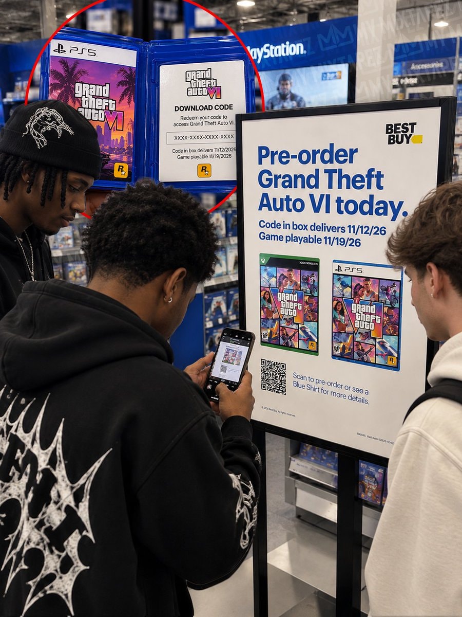 GTA 6 Best Buy display