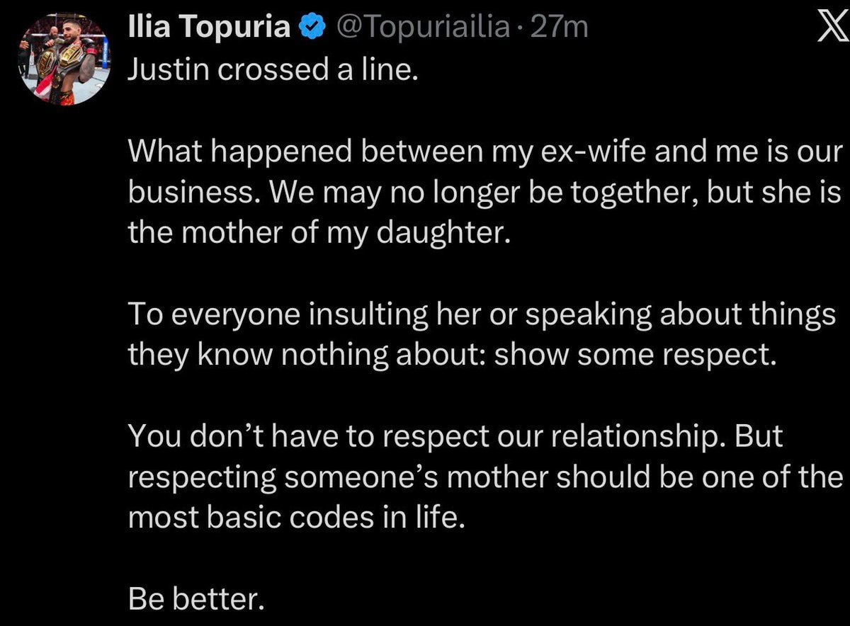 Ilia Topuria calls out Justin Gaethje