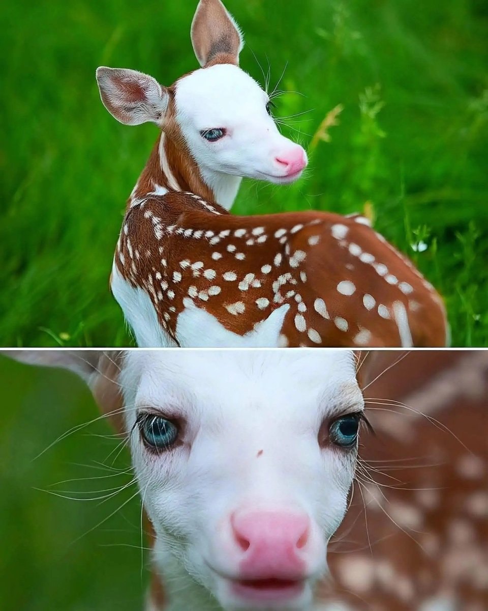 Dragon the white deer in Michigan