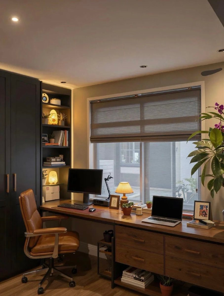 Cozy living room with stone accent wall (photo 4 of 4)