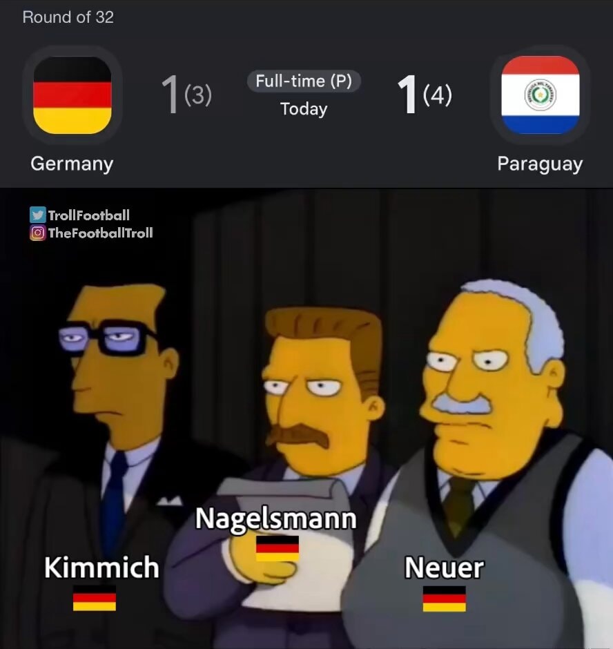 Germany vs Paraguay World Cup penalty loss