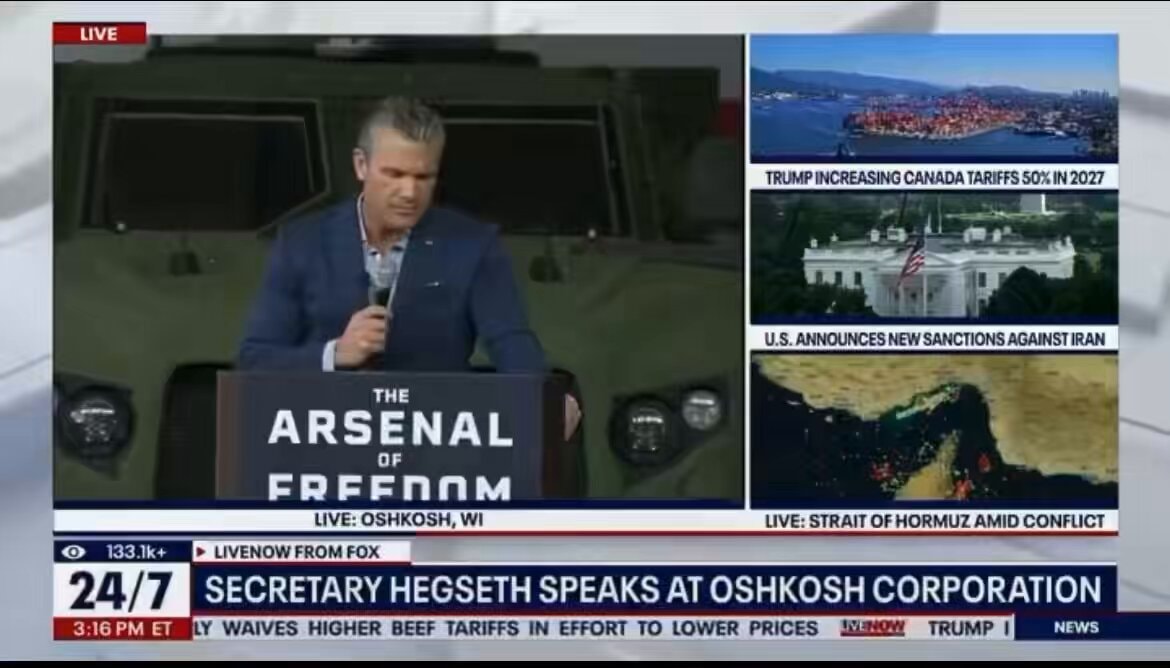 Pete Hegseth US Armed Forces statement