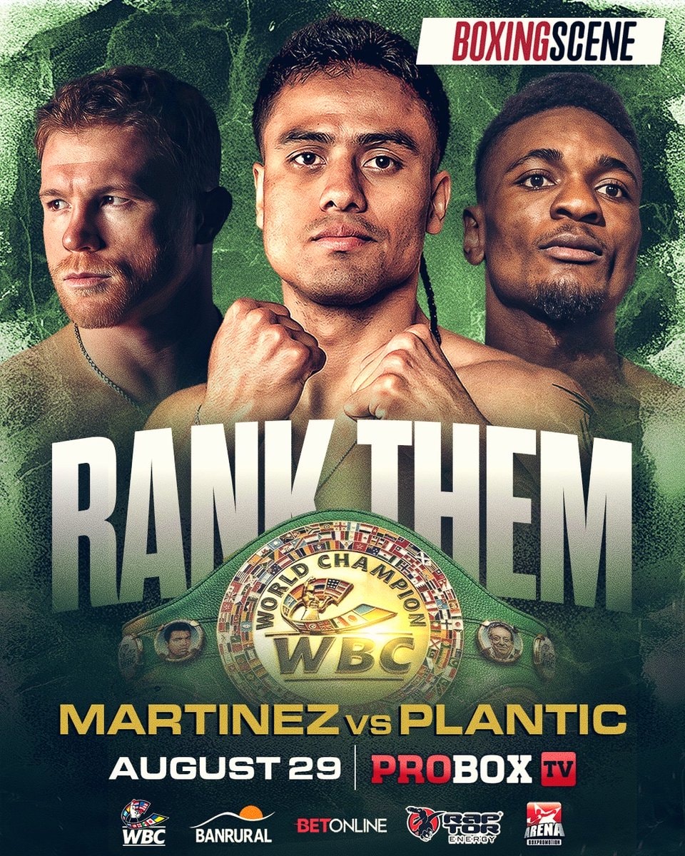 Martinez vs Plantic August 29 WBC