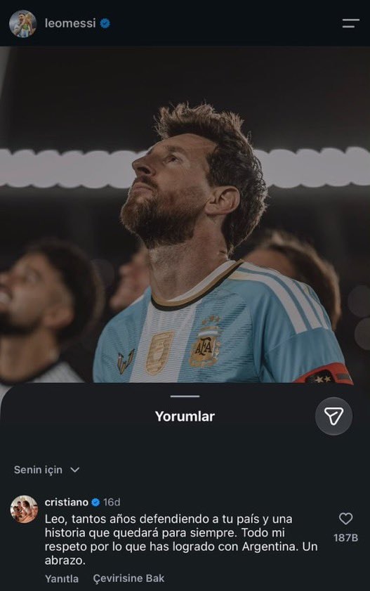 Cristiano Ronaldo tribute to Messi Cristiano Ronaldo tribute to Messi
