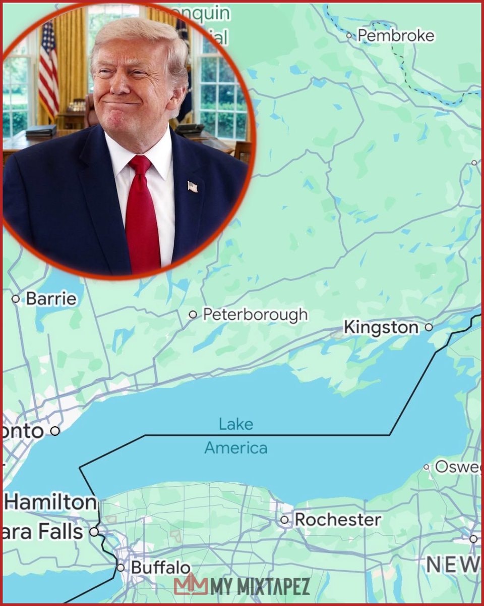 Donald Trump Lake America map