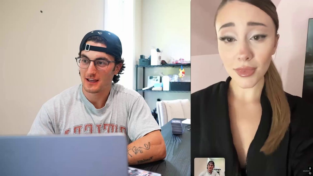 Jesse James West meets Ariana Grande lookalike