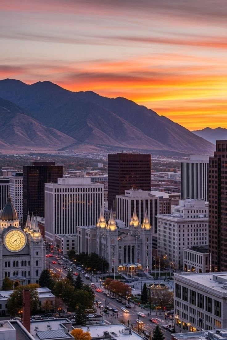 Salt Lake City Utah skyline