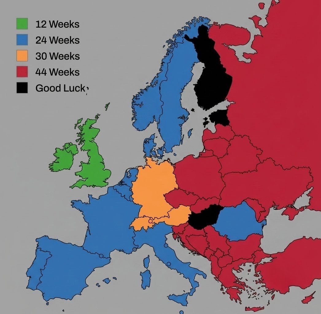 European language learning times map