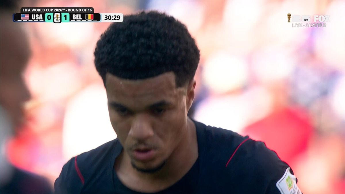 Mark Tillman free kick USA vs Belgium