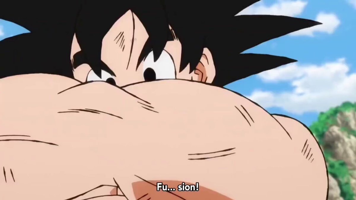Goku fusion moment