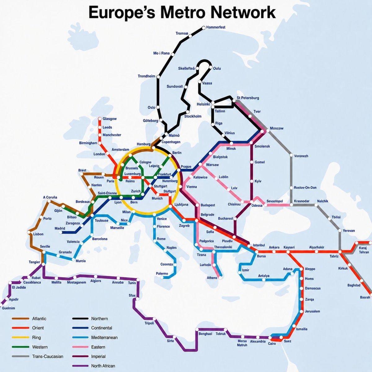 Europe's Metro Network Europe's Metro Network